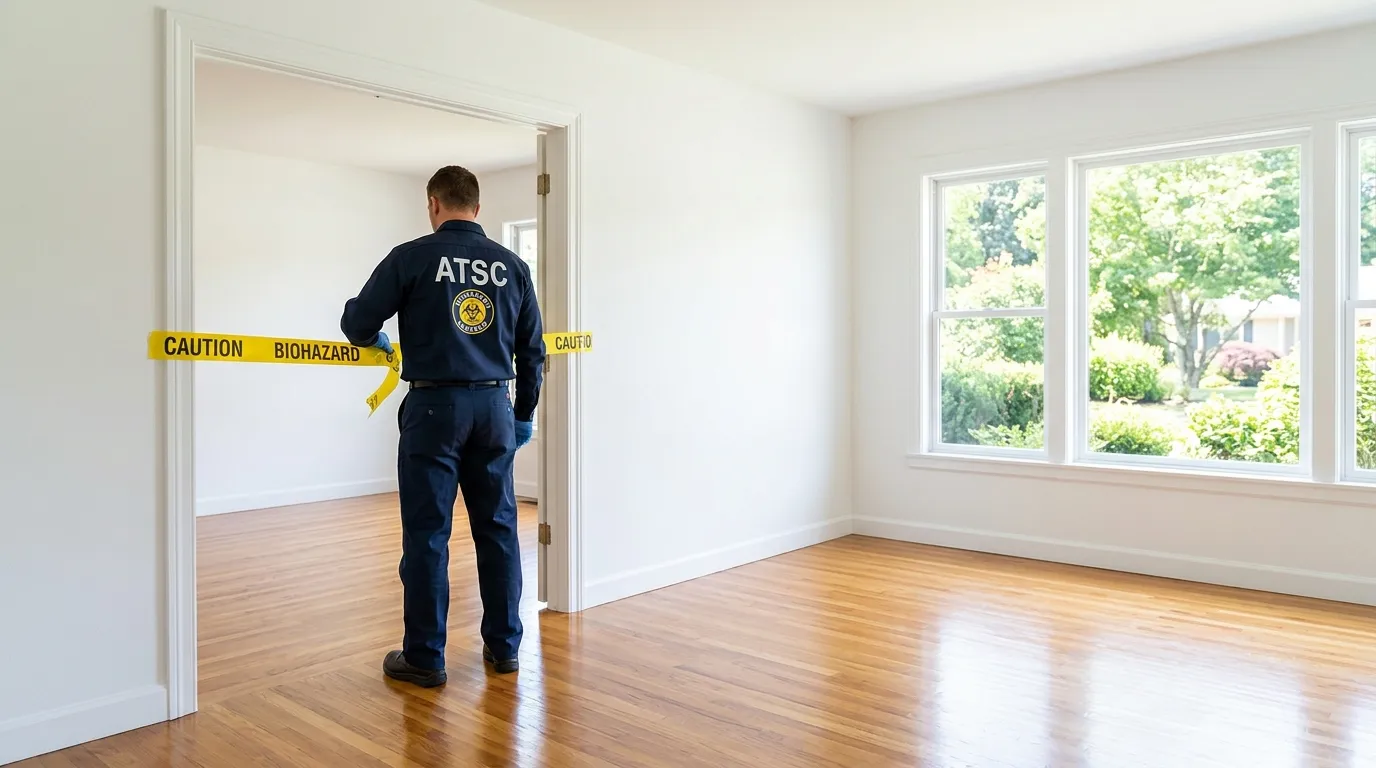 Certified biohazard cleanup crew performing Decomposition Cleanup in Duluth